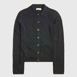 J Crew Collared buttoned-up sweater S 100% linen